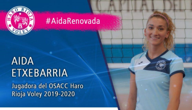 Aida Etxebarria seguirá una temporada más en el OSACC Haro Rioja Voley