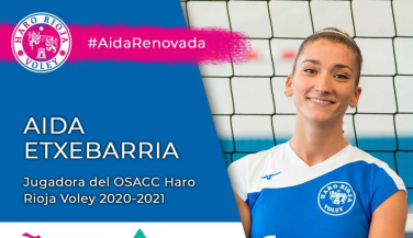 Aida Etxebarría renueva con OSACC Haro Rioja Vóley