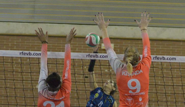 Victoria del Feel Volley Alcobendas en el derbi madrileño. 