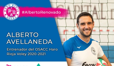 Alberto Avellaneda continuará al frente del OSACC Haro Rioja Voley
