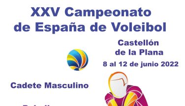 Costa del Vóley y CN Sabadell competirán en Castellón por el Campeonato de España Cadete Masculino