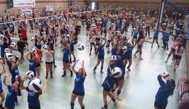 Reto conseguido en el Día del Minivoley de Valladolid