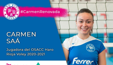 Carmen Saá renueva con el OSACC Haro Rioja Voley