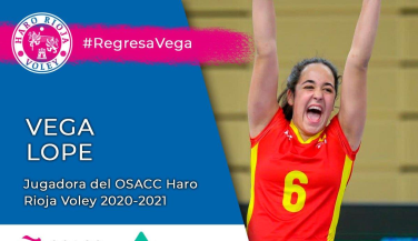 Vega Lope regresa al OSACC Haro Rioja Vóley 
